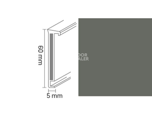 Плинтус Плинтус Dollken TS60 Life 1147 (1184/0146) Серый фото 1 | FLOORDEALER